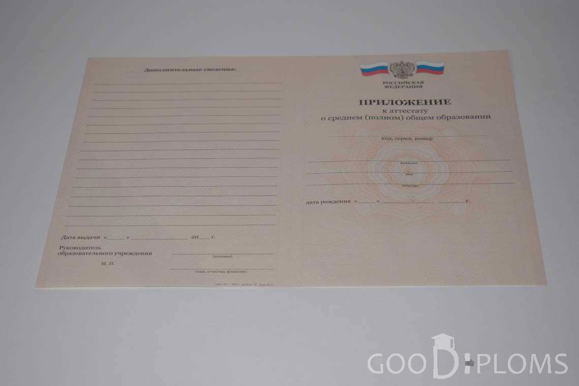 Приложение к Аттестату За 11 Класс период выдачи 2008-2009 -  Балашиху