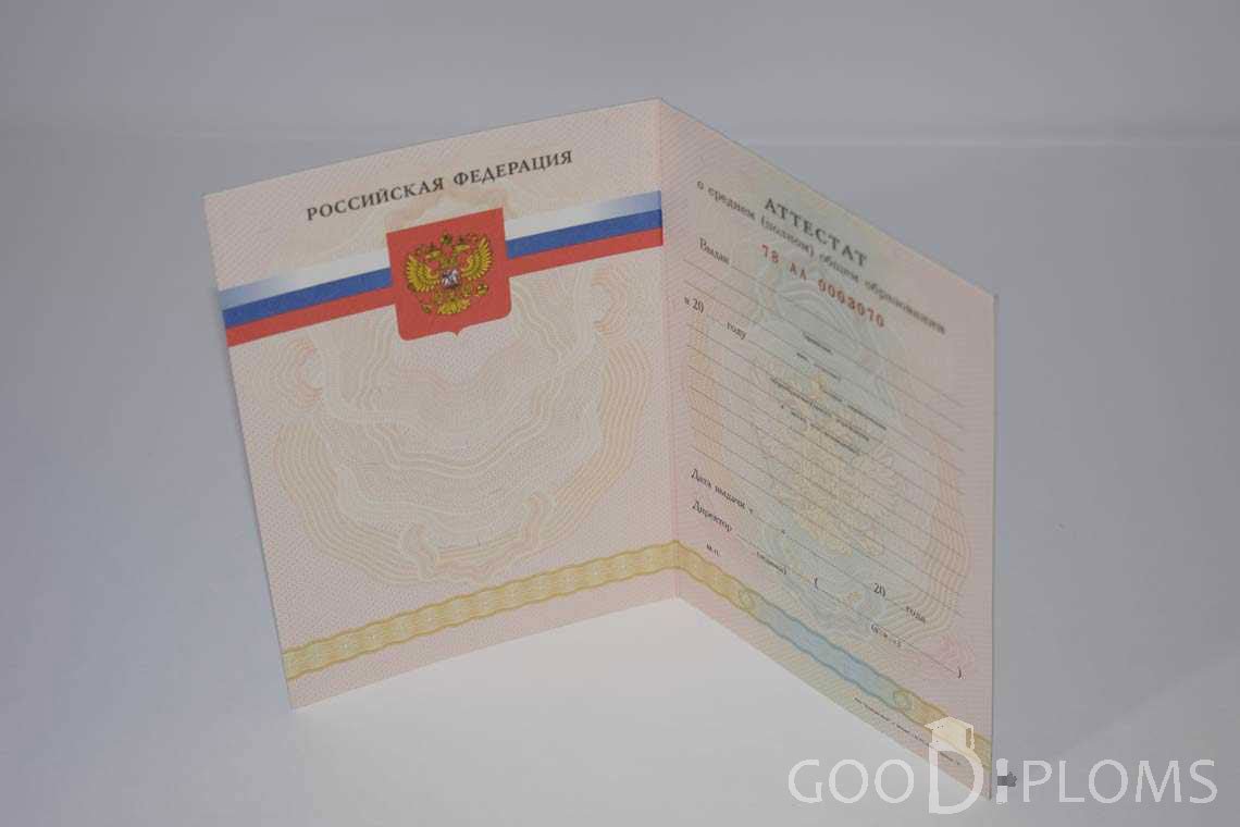 Аттестат За 11 Класс период выдачи 2008-2009 -  Балашиху