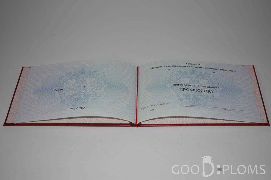 Аттестат Профессора период выдачи 2015-2020 -  Балашиху