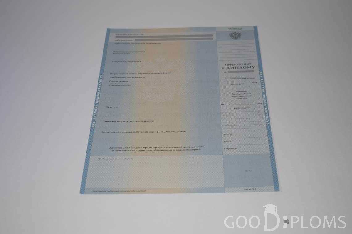Приложение к Диплому о Высшем Образовании с Отличием - Балашиху