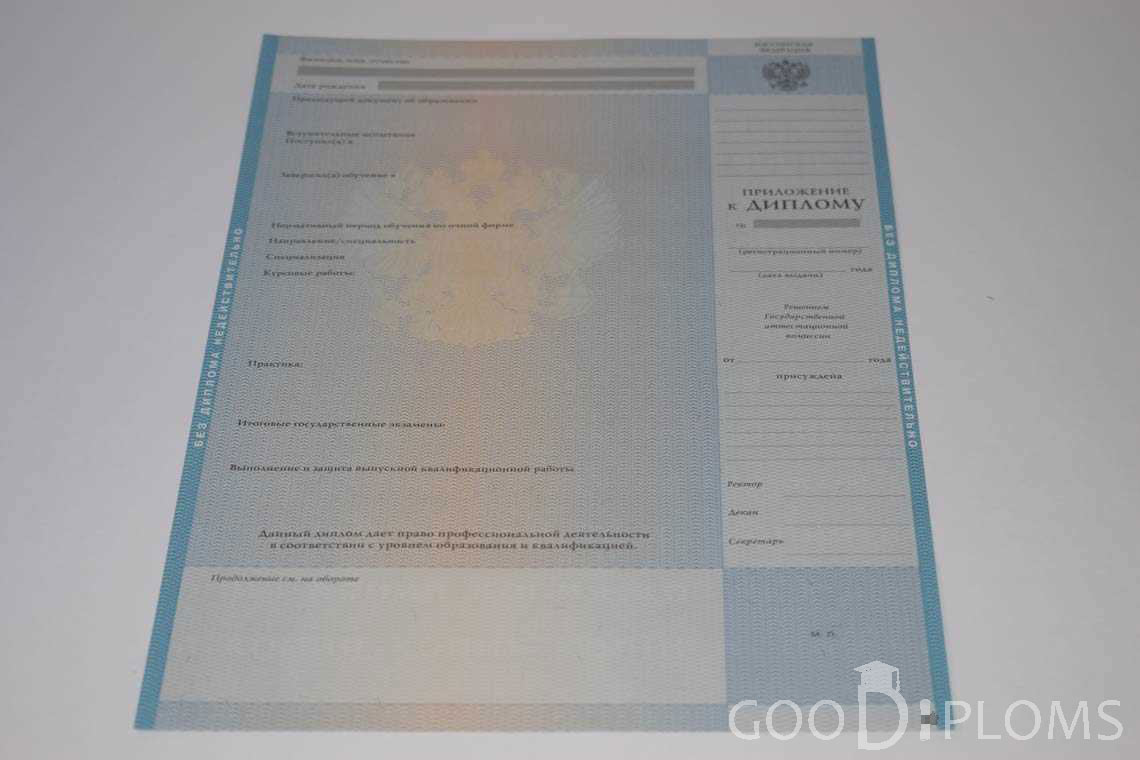 Приложение к Диплому о Высшем Образовании с Отличием - Балашиху