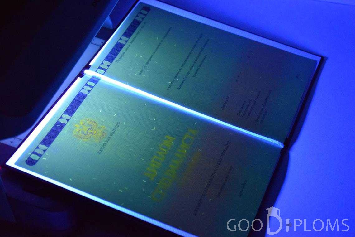 Бланк Диплома о Высшем Образовании с Отличием в Ультрафиолете - Балашиху